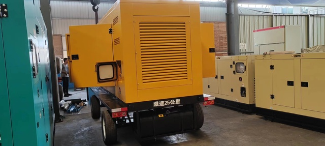 400KW trailer rainproof canopy diesel generator set Weichai