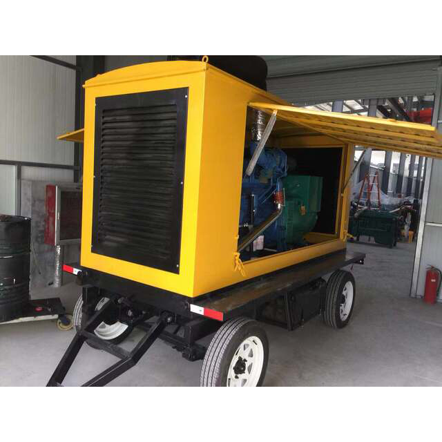 250KW mobile trailer diesel generator set