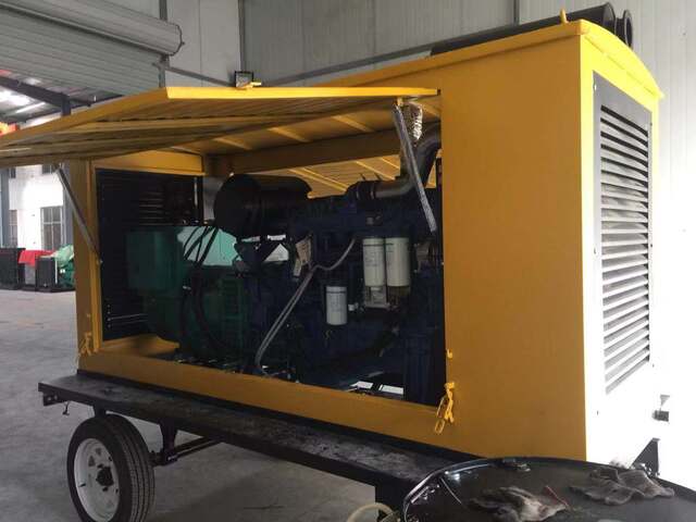 250KW mobile trailer diesel generator set